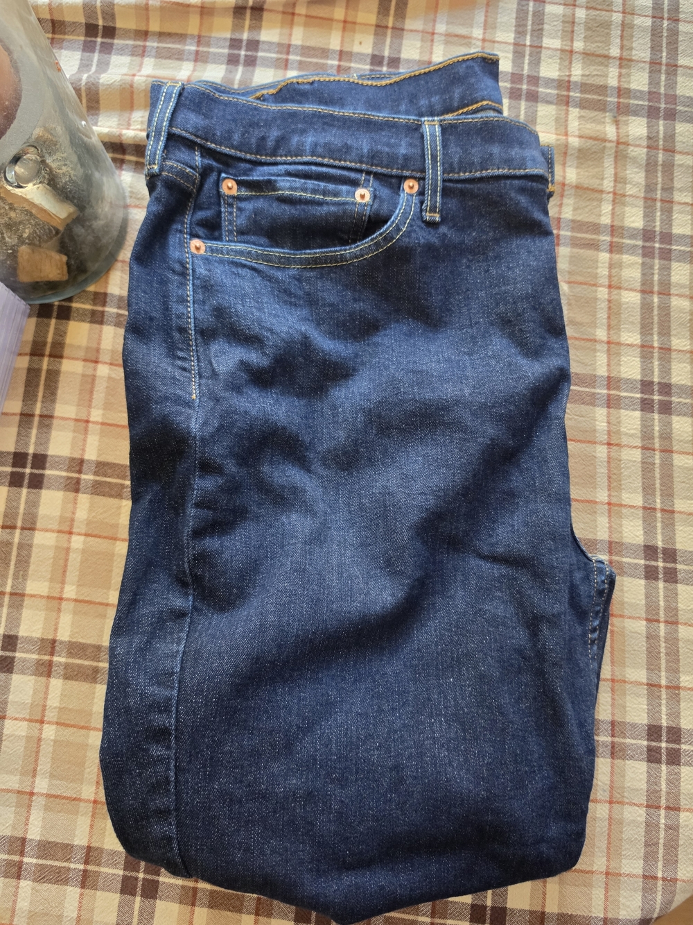 Levi's Men's Dark Blue Straight Jeans